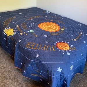 Land of Nod Galaxy bedding set
